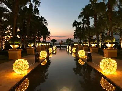 75cm Diameter Illuminated Free Standing Spheres