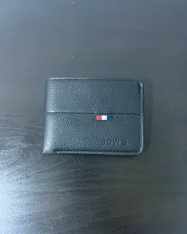 Bovi Stylish Black Leather Wallet