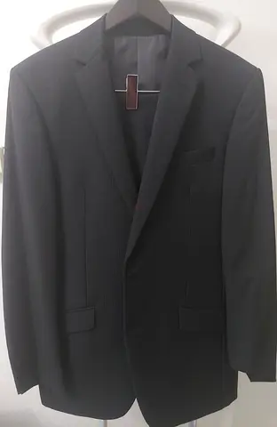 Mens Black Suit Jacket  trousers size 54 us