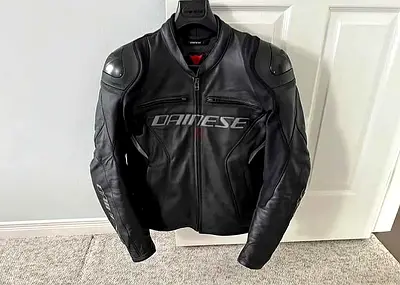 Dainese Motorbike Racing Leather Track Jacket.