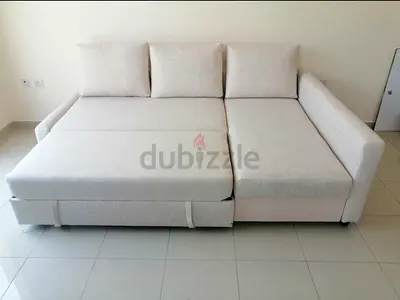 Comfortable L-Shaped Sofa Bed with Storage