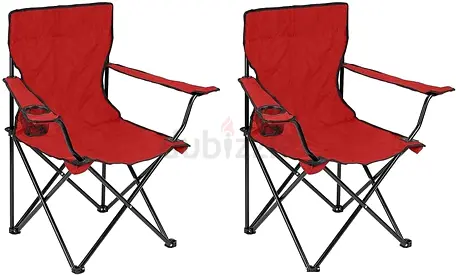 Comfortable Folding Camping Chairs - Set of Two