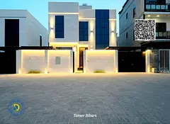 For sale in Al Zahia, a modern corner villa with 4 bedrooms and a roof , featuring luxurious finishe