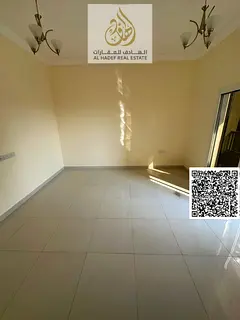 One-bedroom apartment, first occupancy, in Rawda 1. Two bathrooms, balcony, and separate living room