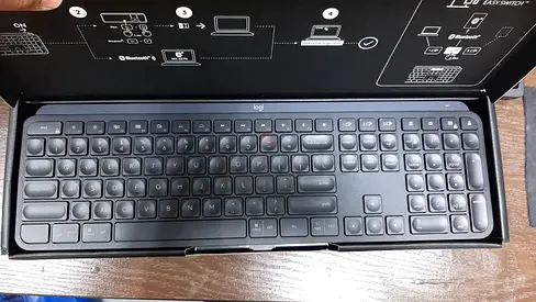 LOGITECH MX KEYS WIRELESS KEYBOARD (920-009295) BLACK