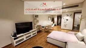 For rent monthly - fully furnished one-bedroom apartment and living room with hotel furniture - Shar