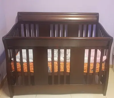 Sturdy Wooden Crib for Sale