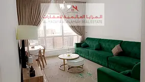 for rent monthly A fully furnished One-bedroom one-bathroom apartment in Al Taawun 1