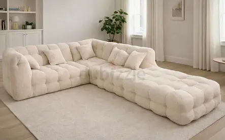 Modern Plush Sectional Sofa