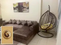 🔥 Apartment for Monthly Rent - Ajman Towers One Tower 🔥 Furnished room and lounge with upscale