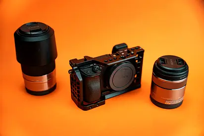 Sony Mirrorless Camera with Lenses