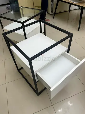 Pax Glass Top Side Table - 2