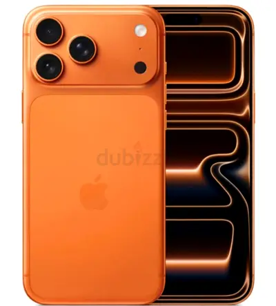 Orange Apple iPhone with Wireless Charging Case