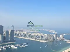 Palm View l High Floor l Fully Urgraded- Fully Furnished - 4 BR +M+Store