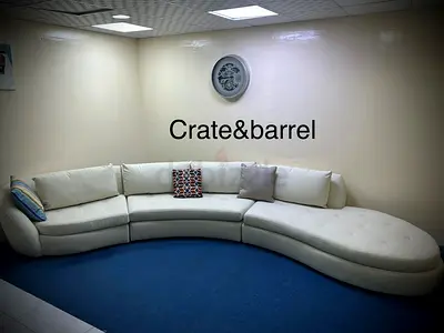 Amazing condition cratebarrel corner sofa