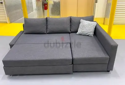 Comfortable Grey Sectional Sofa-bed
