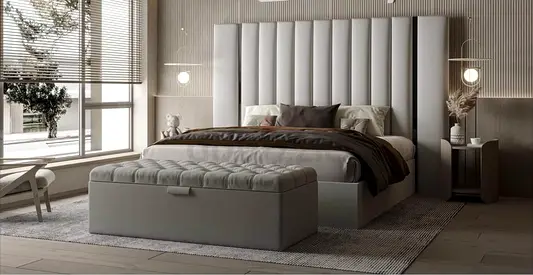 King Size Brand New Luxury Fully Customizable Bed,Hydraulic Storage Can be installed