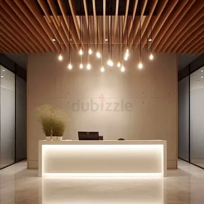 Marbled Stone Reception Desk
