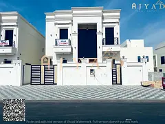 For sale: classic luxury villa in Helio 2 Ajman, 6 master bedrooms, majlis, living lounge, maid'