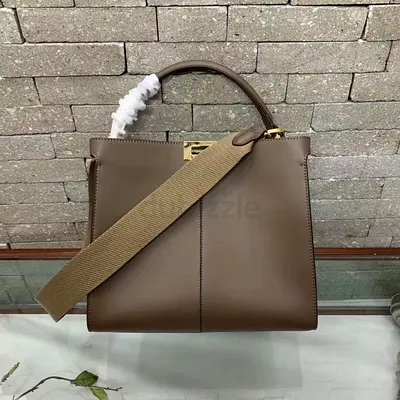 Fendi Brown Peekaboo X Lite Regular Bag