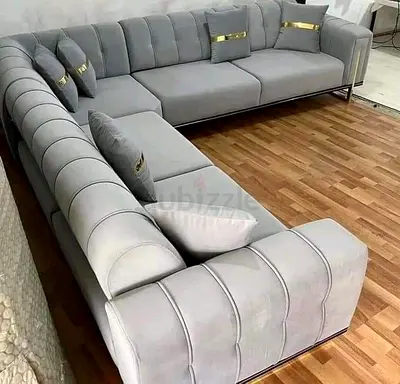 Stylish L-Shaped Grey Sofa for Sale!