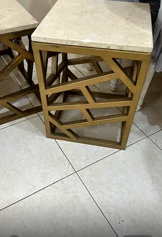 Set of 3 Marble top coffee table for urgent sale.