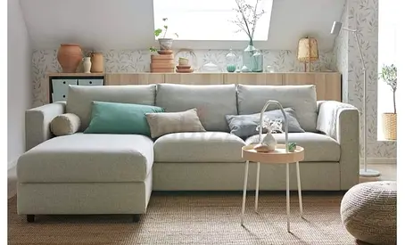 Almost brand new Condition IKEÀ VIMLE L SHAPE SOFA BEIGE