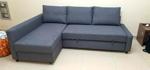 Comfortable Grey Sofa Bed with Storage