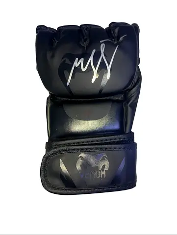 Khamzat Chimaev Hand-Signed UFC Venum Glove – Rare MMA Collectible
