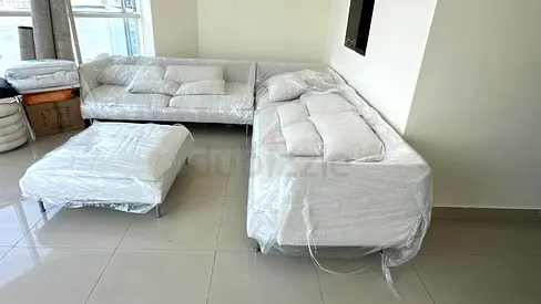 Selling brand new condition ikea corner sofa
