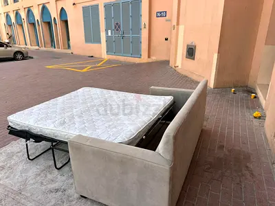 West elm two seater sofa bed with mattress