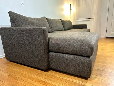 Cratebarrel lounge deep L shape sofa
