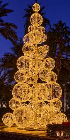 10 meters Height Illuminated Decorative Tree
