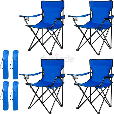 Set of 4 Portable Camping Chairs