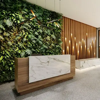 Beautiful hotel reception