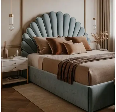 Stylish modern 180*200 king size gray colour Bed