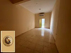 For annual rent in Al Muwaihat area: One bedroom, living room, and bathroom. Balcony included. Very