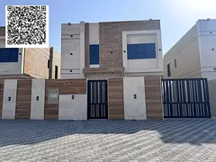 Villa for rent in Ajman, Al Zahiyah area. Brand new, first occupancy. Area: 3014 sq ft. Consists of: