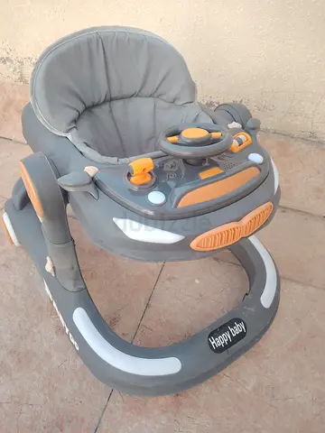Happy Baby Walker with music buttons - Gray