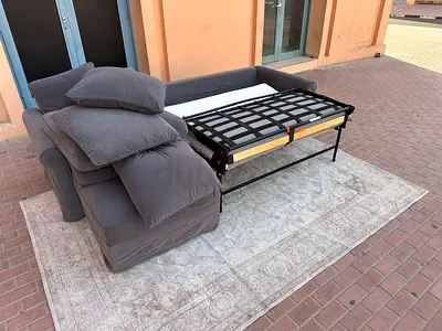 Great condition IKEA Gronlid L Shape sofa bed with storage dark grey Color