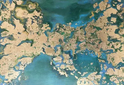 Gold Series , Mixed media on canvas 185X125 cm