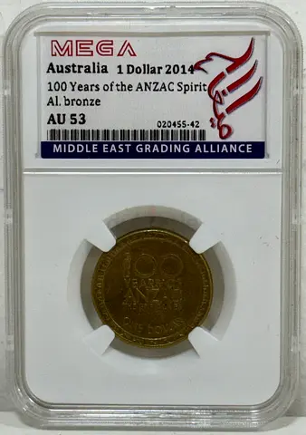 Australia 1 Dollar coin 2014 50 AED