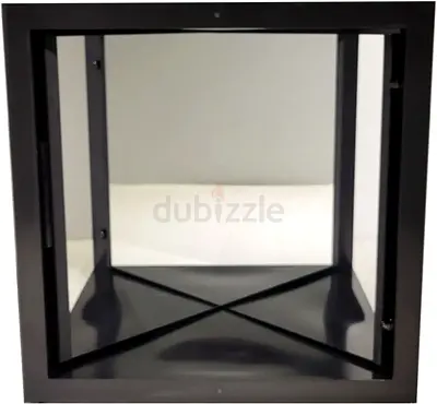 Discover Your True Reflection with the Unique True Mirror, 12 x 12 Inches, Black