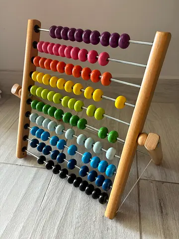 Play tent for kids and wooden Abacus