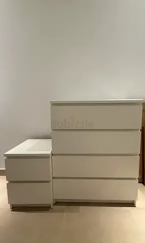 IKEA Malm bedside table and chest of drawers