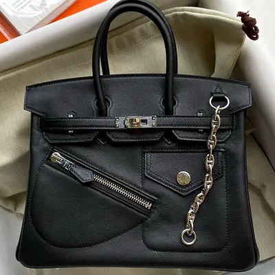 Hermes Birkin Rock 25 in Black Volupto Leather