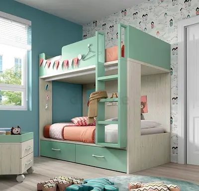 Stylish Bunk Bed for Kids Room