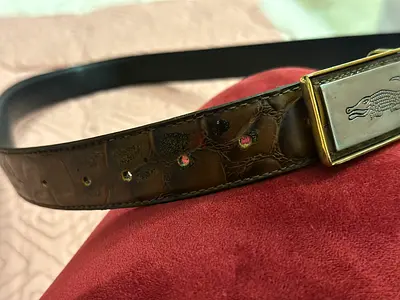 Lacoste Mens Leather Belt