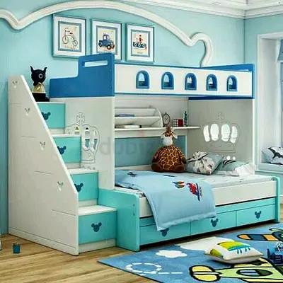 Stylish Bunk Bed for Kids Room