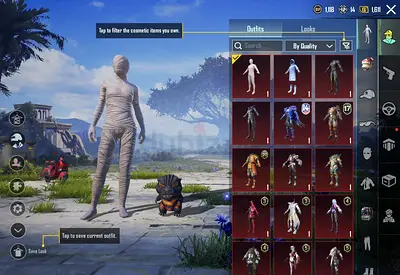PUBG ACCOUNT CHEAP MUMMY SET + 7 KILL MESSAGES + 14 GUN LAB